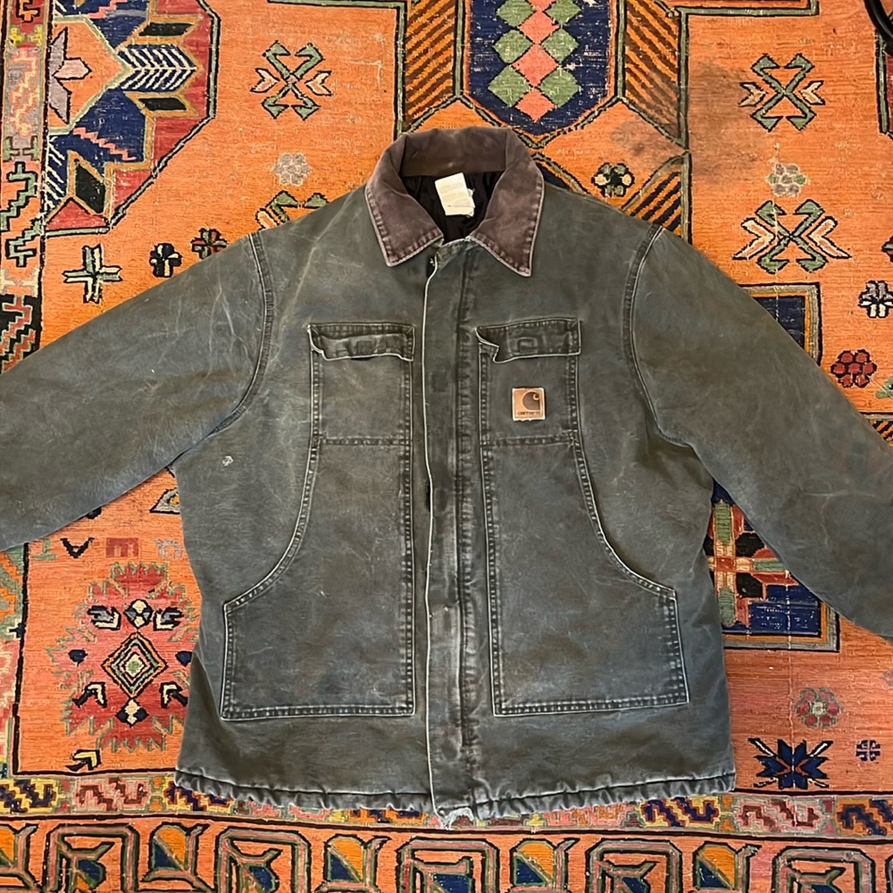 Men’s XL Carhartt Jacket with corduroy collar